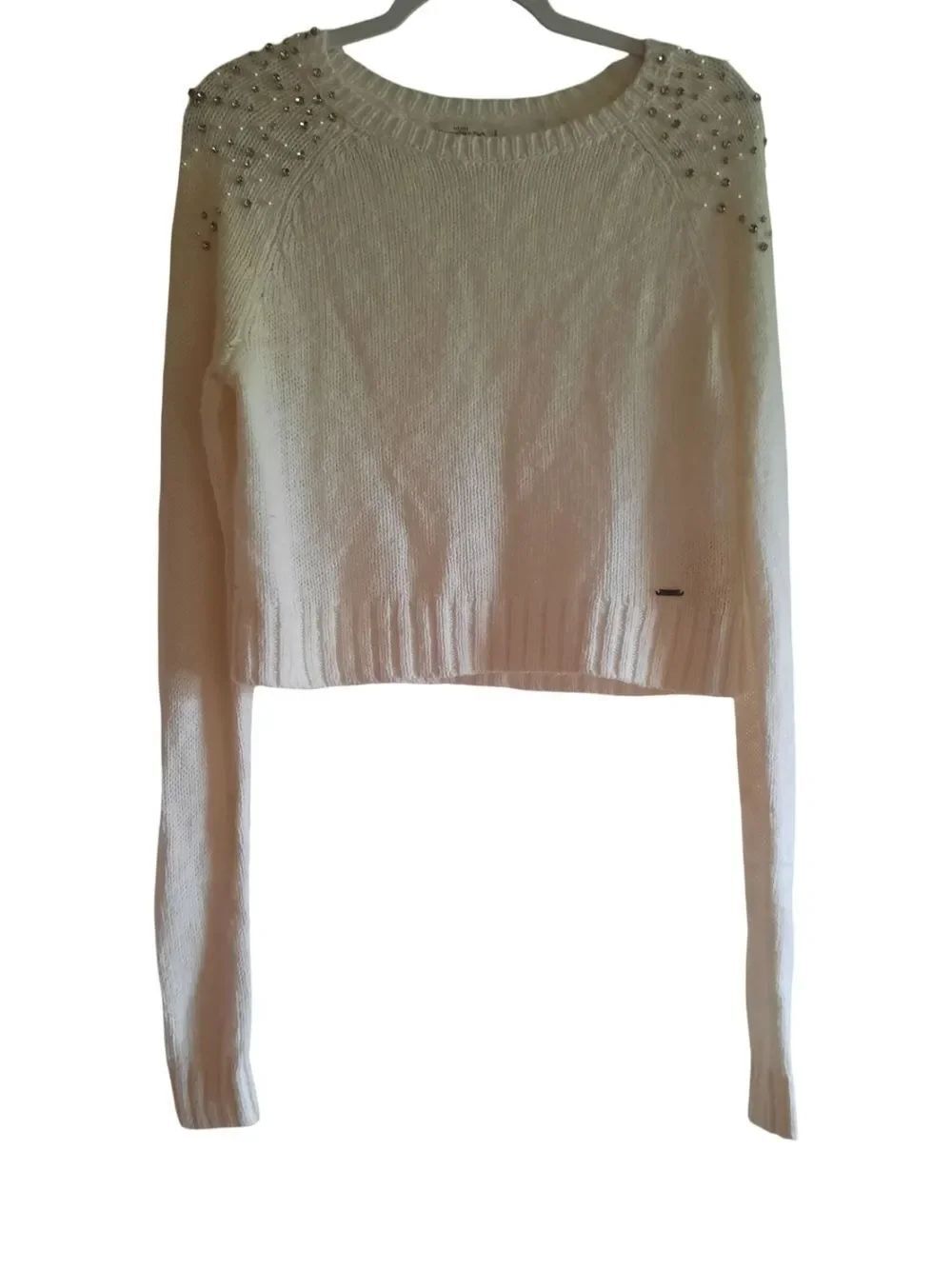 Abercrombie & Fitch Cream Knit Pullover Sweater